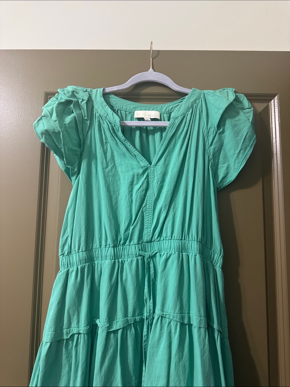 Pinch Teal Tiered Maxi Dress